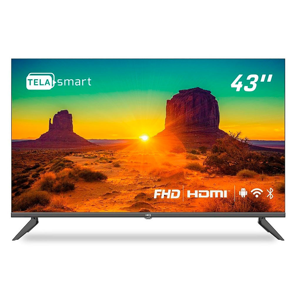 Smart TV LED 43 Polegadas Full HD HQSTV43N HQ