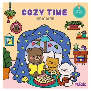 Livro Para Colorir Cozy Time Ursiinho Magic Anti Estresse em Oferta na Shopee