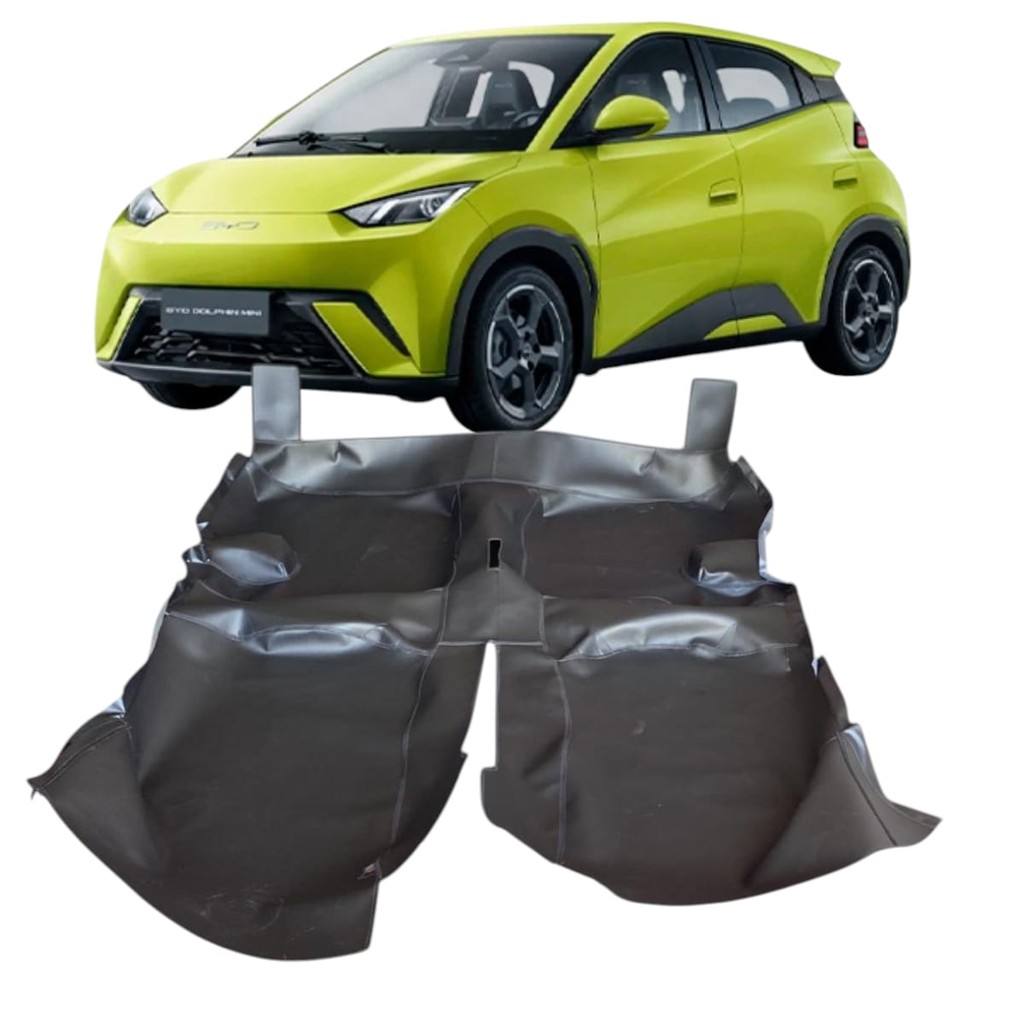 TAPETE DO Assoalho PRETO FOSCO Premium Do BYD Mini Dolphin