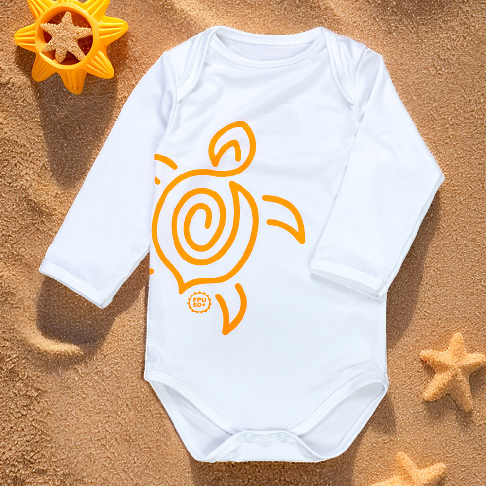 Body com Proteção UV50+ Ideal para Praia - Bebê Menino