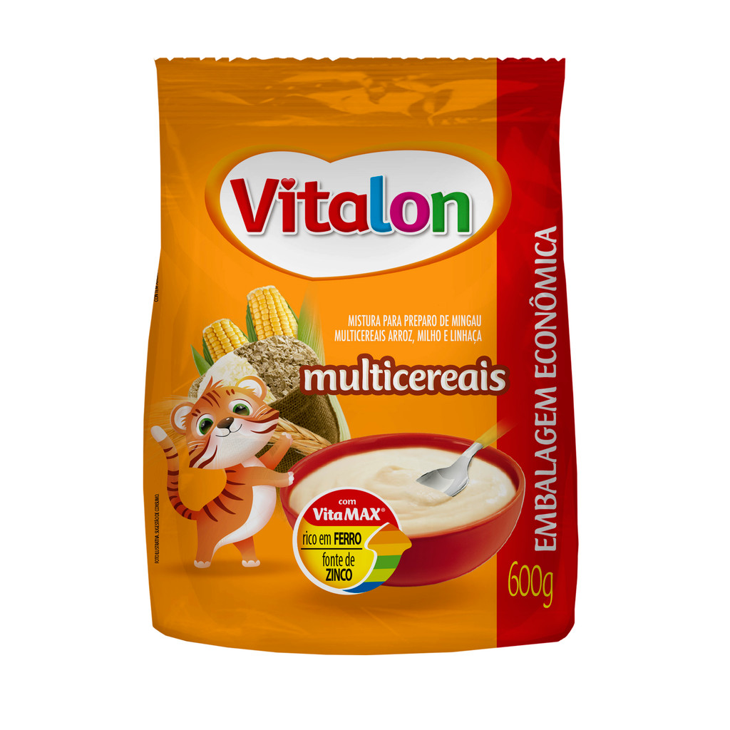 Mingau Multicereais Vitalon - Sachê 600g - Mom & Baby