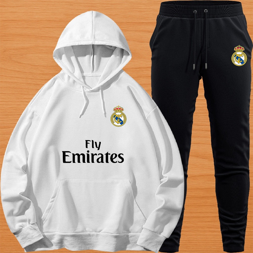 Conjunto Moletom Blusa de Frio Canguru e Calça  Estampa TIME RM