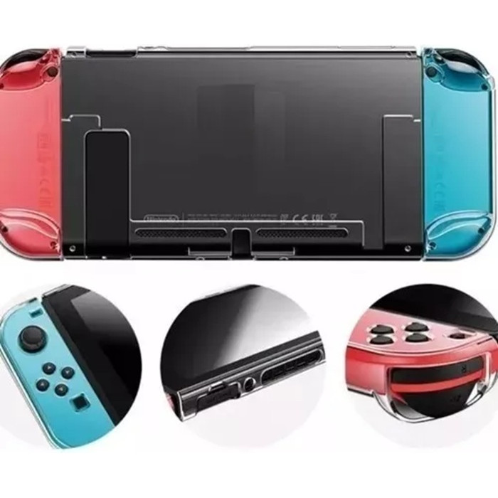 Capa Case Acrilico Transparente Premium Compativel Nintendo Switch Padrão V1 V2