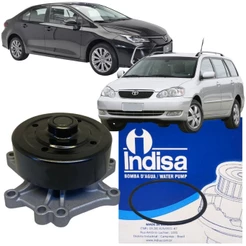 Bomba Água Indisa Para Toyota Corolla 1.6 1.8 E Fielder 1.8