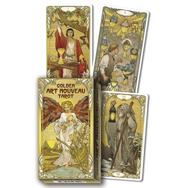 Tarot Golden Art Nouveau Tarot - Deck Dourado - Original