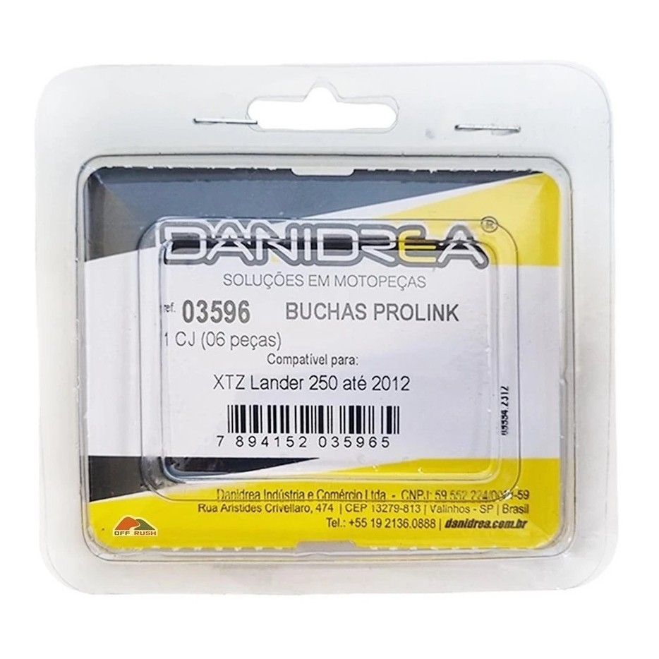 Bucha do Amortecedor Pro Link Xtz 250 Lander 2007 a 2012 Danidrea 3596