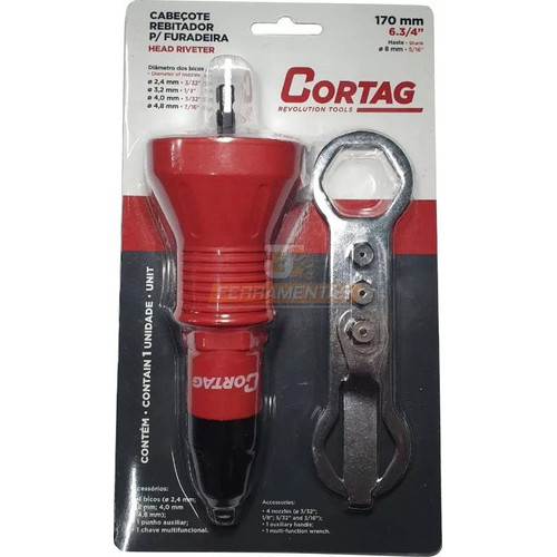 Cabecote Rebitador Para Furadeira Cortag 61787