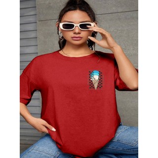 Blusa Modern Outfit Urban Estampa Checkered Skull Iced Delicious Sweet Ice Cream Aesthetic Lady