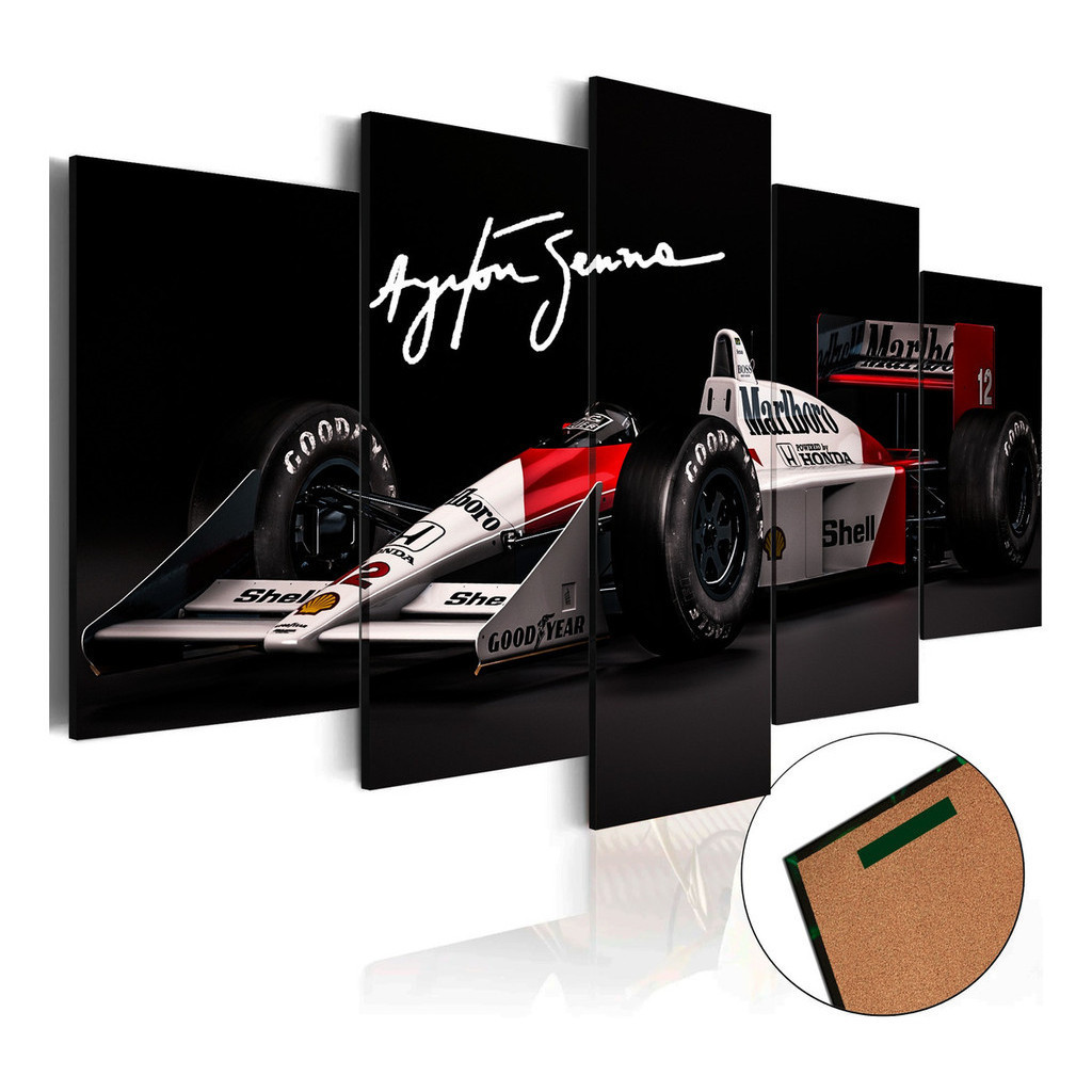 Kit 5 Quadros Decorativos Mosaico Ayrton Senna Mclaren Corrida Para Sala Quarto Escritório em Oferta na Shopee