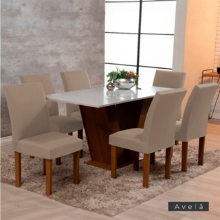 Kit 4 Capas para Cadeira com Elástico Malha Gel Imperdível em Oferta na Shopee