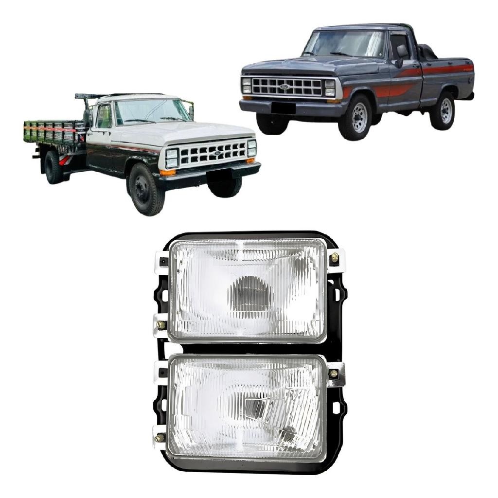 Farol Duplo Direito Ford F1000 F4000 1985 1986 1987 1988 1989 1990 1991 Compatível