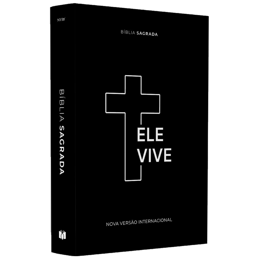 Bíblia Sagrada Ele Vive | NVI | Letra Média | Capa Dura Ilustrada em Oferta na Shopee
