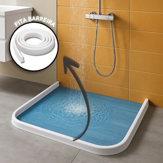 Barreira de Agua Retenção em Silicone Vedação Area Molhada Banheiro Box Lavanderia dupla face em Oferta na Shopee