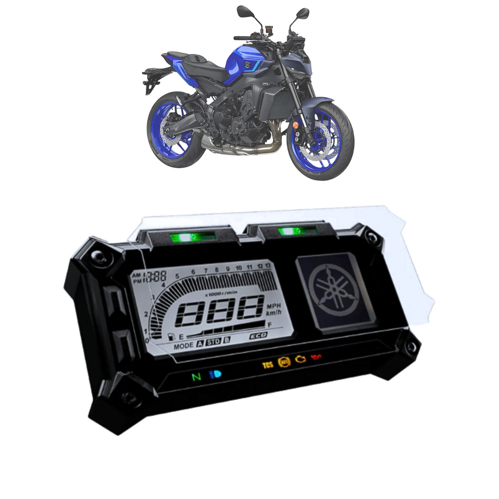Película de Painel Protetora Moto MT 09 2017 2018 Super Tenere 2017 Até 2020 XT1200E 2017 Até 2020
