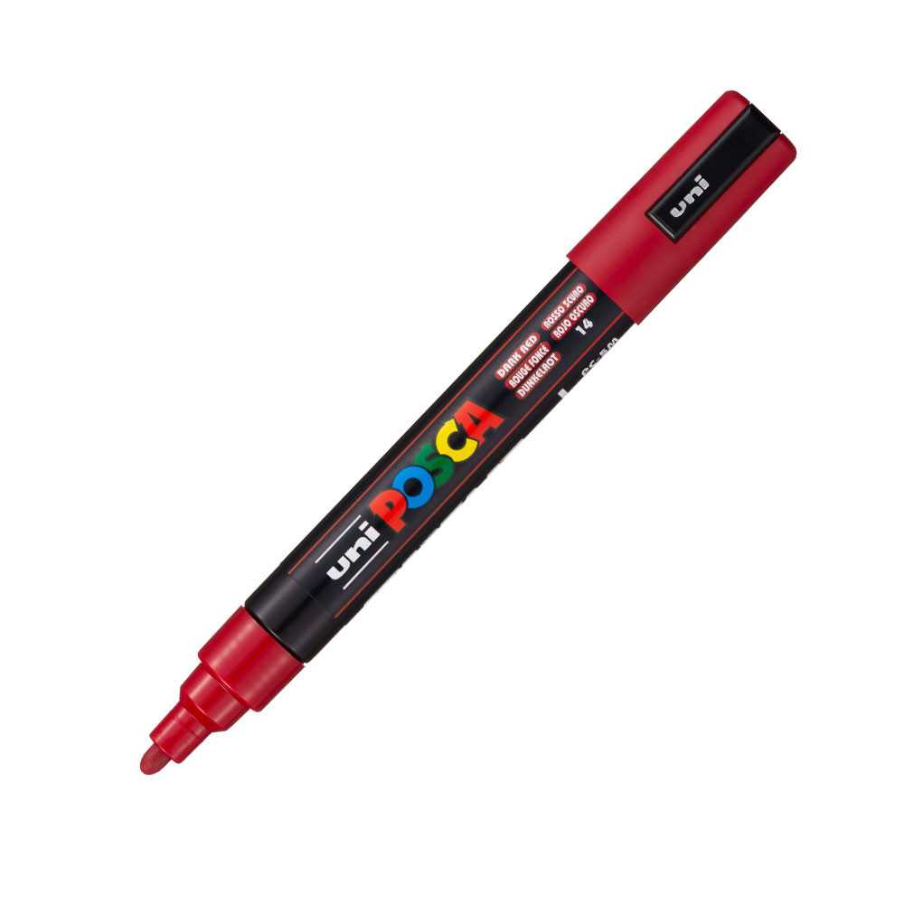 Caneta Posca PC-5M Vermelho Escuro Uni-Ball em Oferta na Shopee