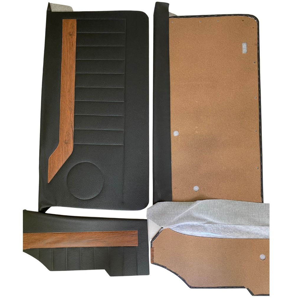 Forro Porta + Traseira 2p Preto e Jacarandá Opala 83 até 92