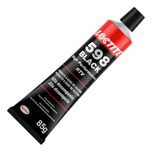 Cola Silicone alta temperatura Adesivo Junta Loctite Black 598 85g