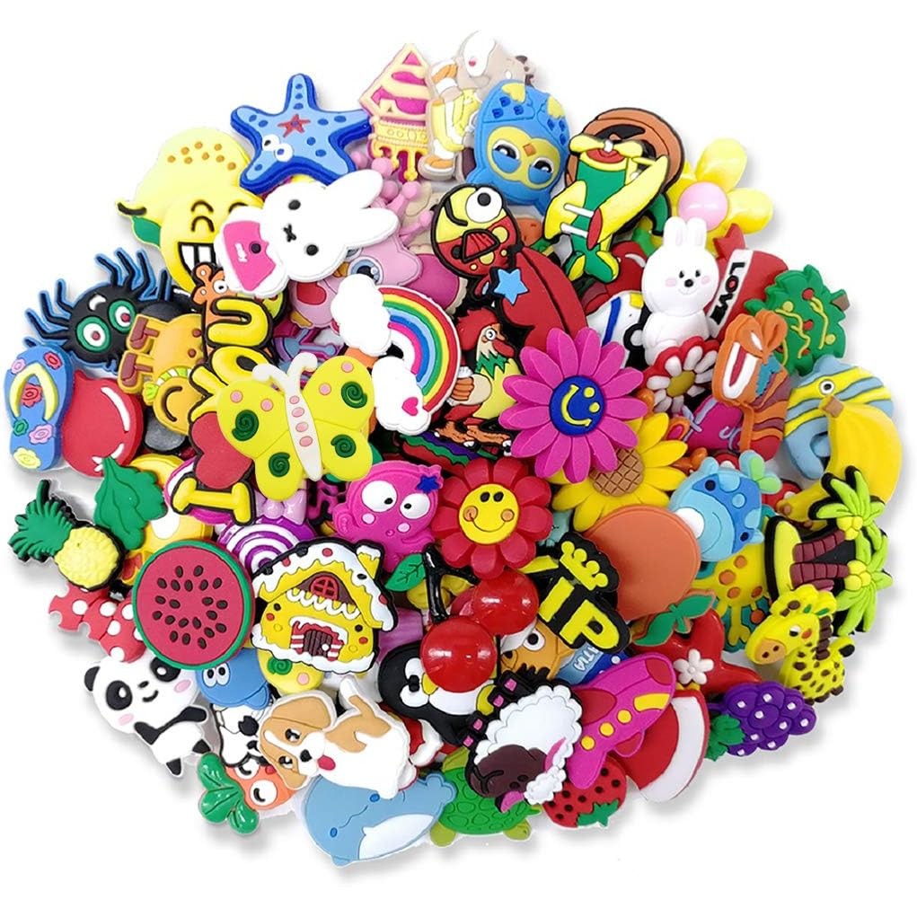 Aplique de Borracha mix/30UN Sortidos em Oferta na Shopee