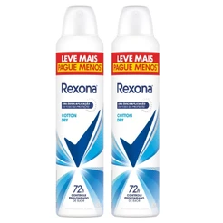 Kit 2 und Desod Aero Rexona Cotton Dry Azul 250ml