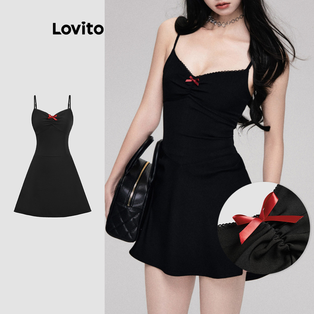 Lovito Vestido Casual De Verão/Primavera Com Laço Para Mulheres L112ED683 - Women Clothes