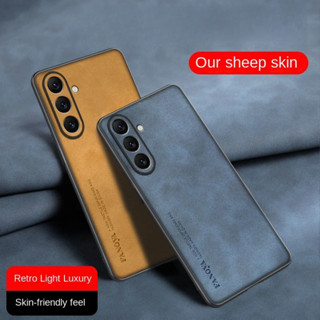 Para Samsung Galaxy A56 A566B Caso De Couro Do Plutônio Pele Capa Dura Fosco Telefone Silicone Pára-Choques 5G A566B em Oferta na Shopee