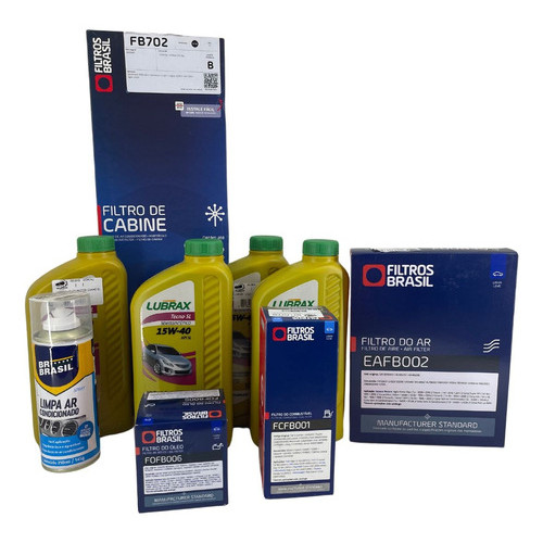 Revisão Óleo Filtros e Higienização - GM Corsa Classic Lubrax 15W40 em Oferta na Shopee