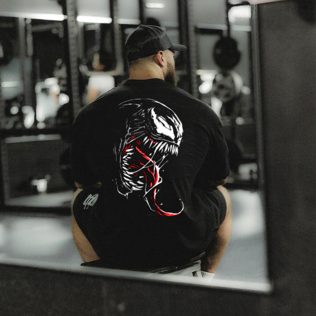 Camiseta Camisa Oversized Grande Academia Varias Estampa Venom Fit Camisa