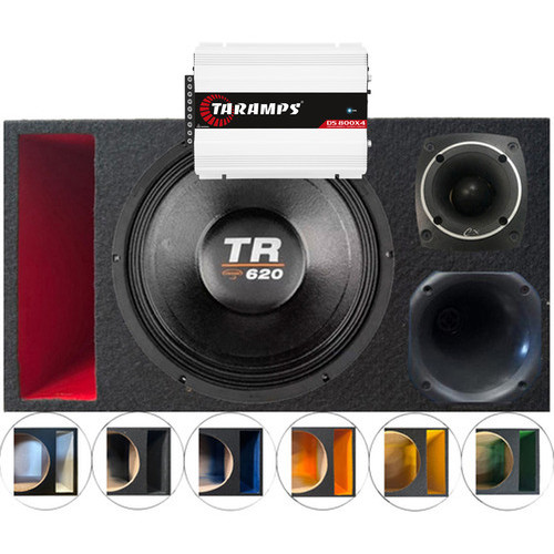 CAIXA TRIO DUTO RÉGUA COLORIDO MÉDIO GRAVE TRITON TR 620 COMPET MÓDULO TARAMPS em Oferta na Shopee