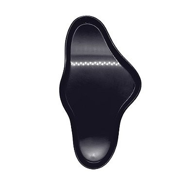 Bandeja Orgânica  - 25x13,5 cm -   Preto - 1 unidade - Só Boleiras - Rizzo - Home & Living