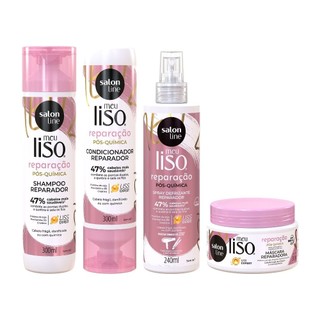 Kit Meu Liso Reparação com Spray Protetor Térmico em Oferta na Shopee