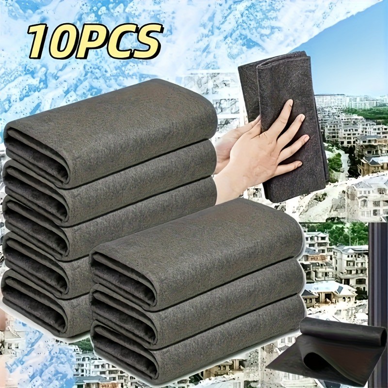 10 Pçs Panos De Limpeza De Vidro Mágico Toalhas De Microfibra Grossas Para Janelas Espelhos Carros Cozinha Banheiro Toal