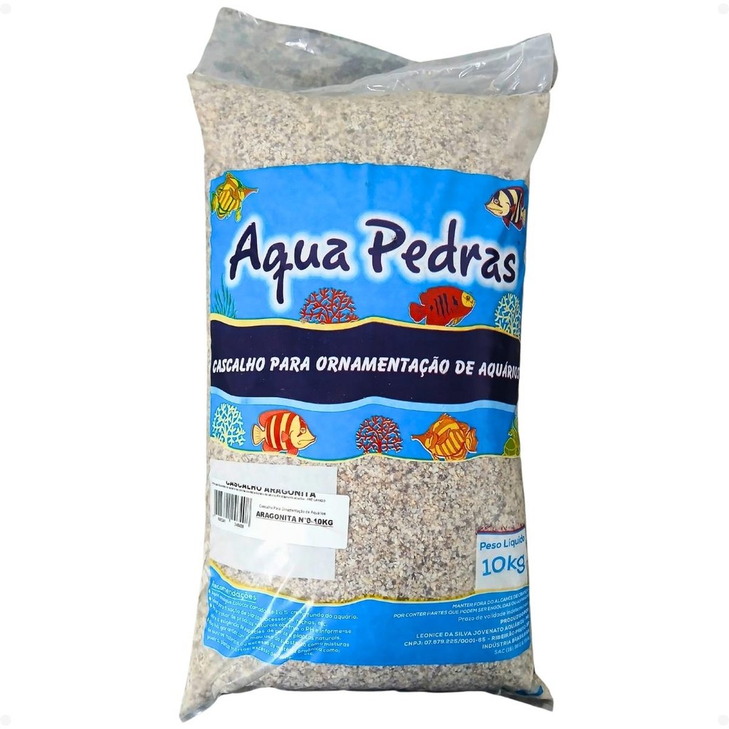 Aqua Pedras Substrato Aragonita Concha 1 10kg Aquário Lago
