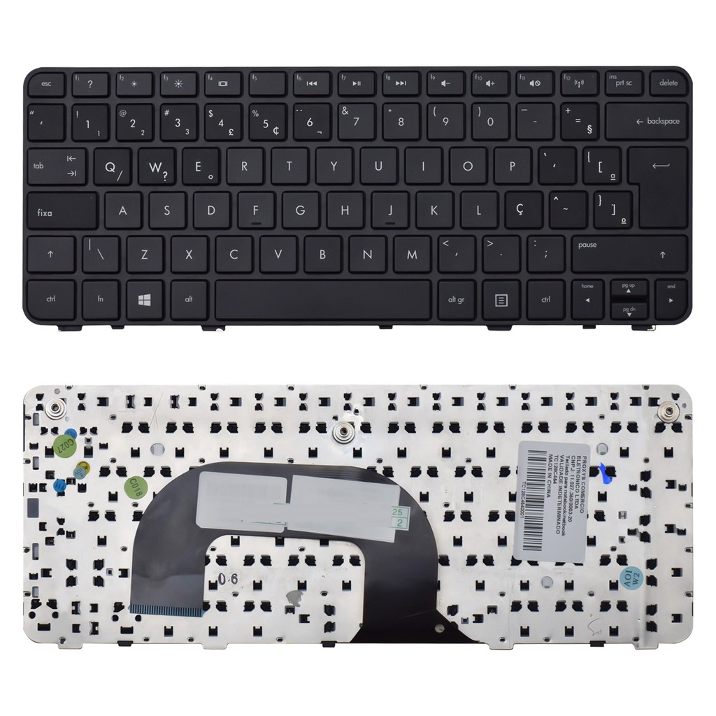 Teclado para Notebook HP Pavilion dm1-3000-3000 | Preto ABNT2 - UK STYLE em Oferta na Shopee