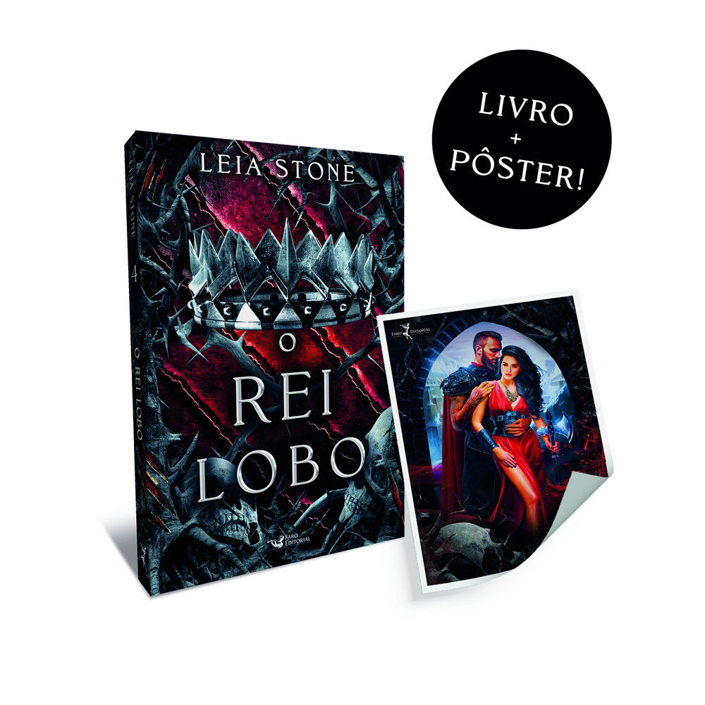 Capa do livro Livro - O rei Lobo: Com brinde - por Leia Stone - Faro Editora
