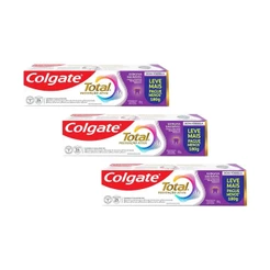 Kit 3 Creme Dental Colgate Total 12 Gengiva Reforçada 180g