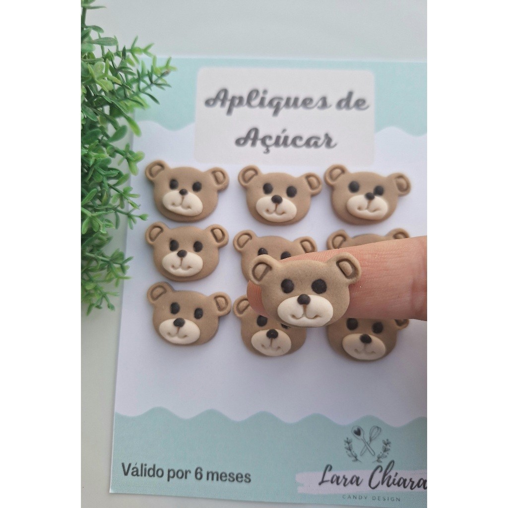 Aplique de açúcar / confeitos de açúcar Ursinho 1 em Oferta na Shopee