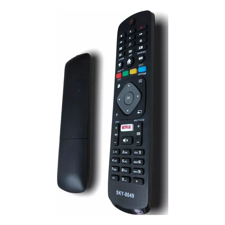 Controle Remoto Philips Smart Tv Com Tecla Netflix Le-7412