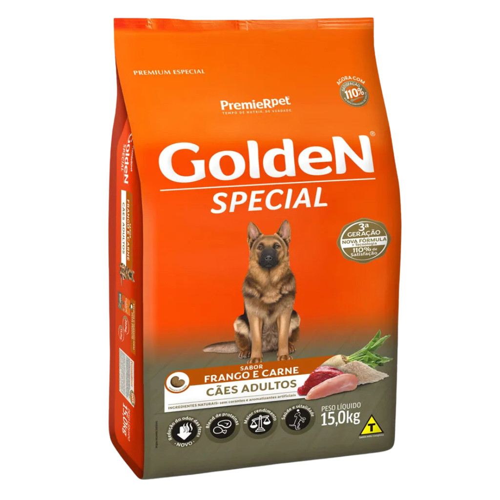 Ração Golden Special para Cães Adultos Frango e Carne 15 kg em Oferta na Shopee