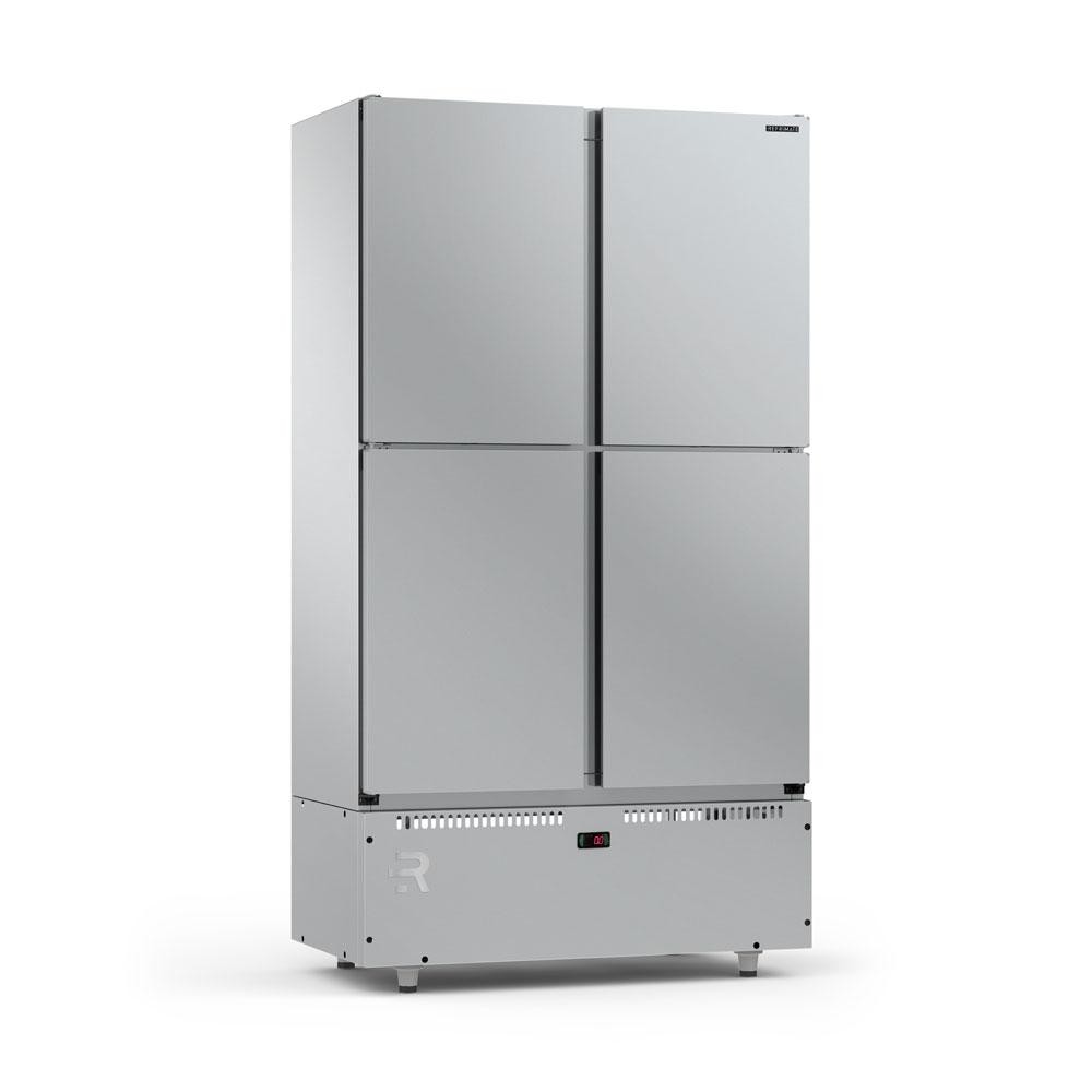 Mini Câmara 4 Portas Resfriados 744l Inox 0 a 7ºc ar Forçado Motor Inferior Mcr4p 220v - Refrimate