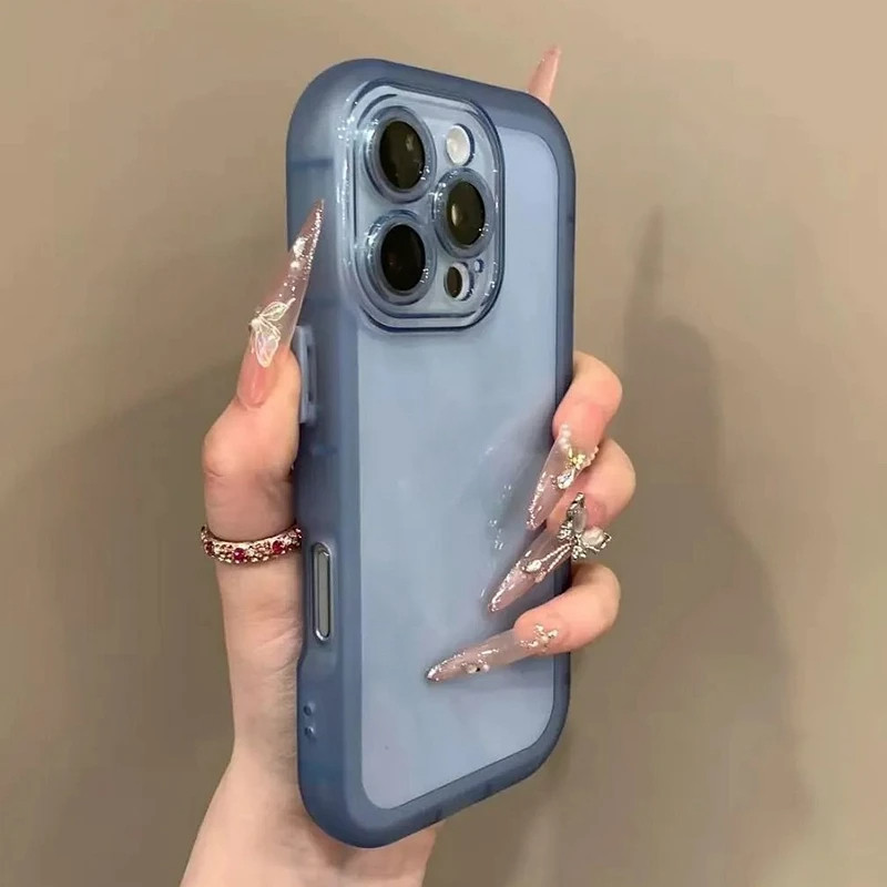 Silicone Macio Transparente À Prova De Choque Casos De Telefone Para iPhone 11 12 13 14 15 16 Pro Max Plus Claro Pára-Ch