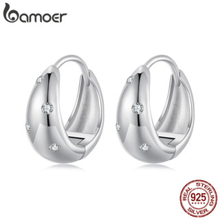 Brincos De Argola De Prata Esterlina 925 Bamoer Com Design De Lágrima , Joias , Presentes Para Mulheres em Oferta na Shopee