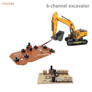 [risesky] 1 Conjunto Para Peças De Brinquedos De Controle Remoto De Carro RC 6CH 2.4G Placa Receptora Transmissor PCB De em Oferta na Shopee