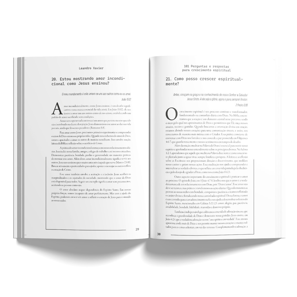 101 perguntas e respostas para o crescimento espiritual | Leonardo Xavier