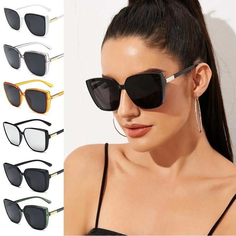 Moda Senhoras Óculos de sol Moda Spots Marta Óculos de sol transparentes Grande Moldura Novo Estilo Verão