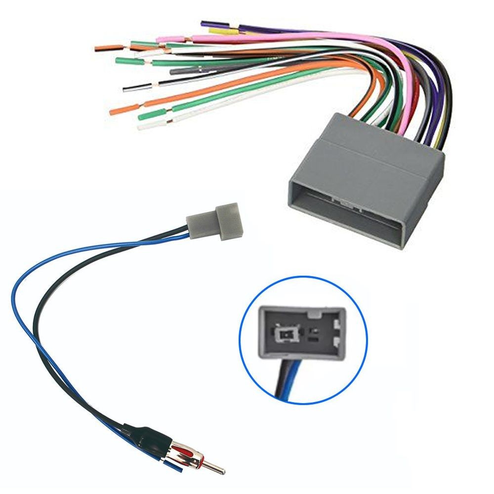 Kit Chicote de Ligação + Chicote Adaptador de Antena Honda New Civic 2007 até 2011 CRV 2007 até 2011
