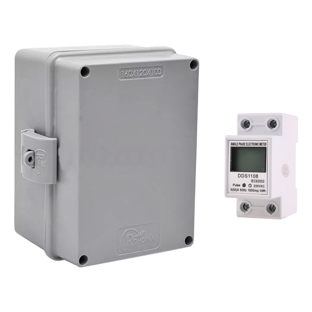 Kit Medidor Energia Monofásico 220v + Caixa Instalação CPFL