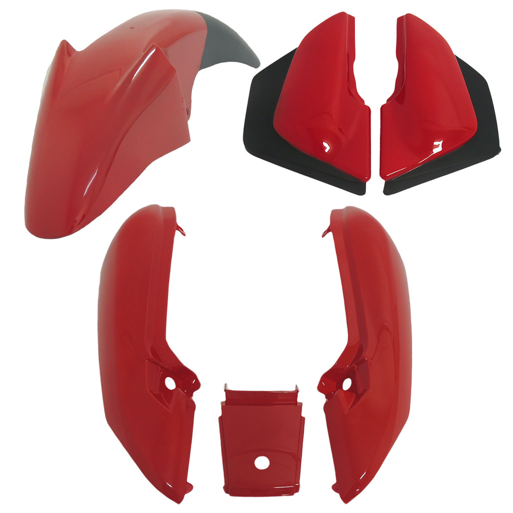 Kit Carenagem Paralama Dianteria Rabeta Traseira Completa e Tampa Lateral Yes 125 Ano 2005 A 2015