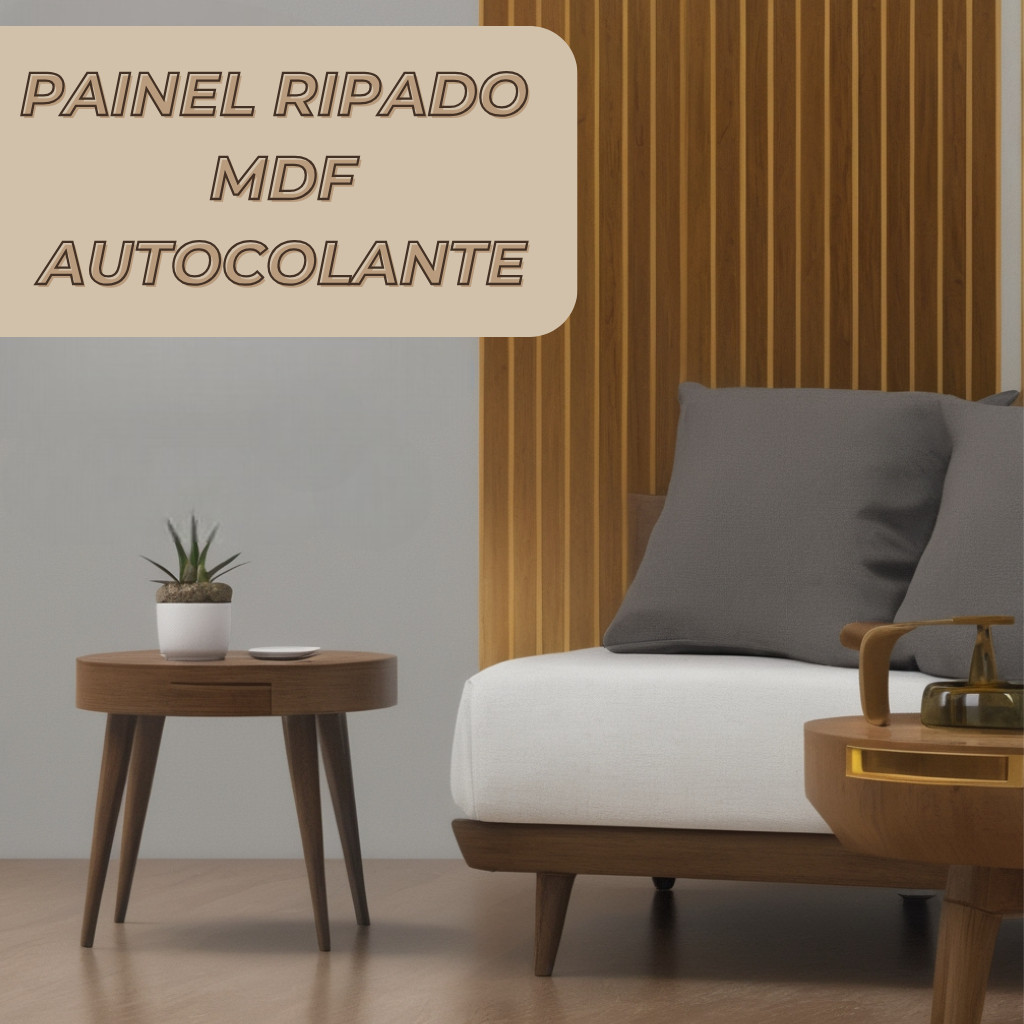 Kit 20 - Revestimento De Parede Painel Ripado Premium MDF 45X11 Decorativo Sala Quarto - Envio Veloz