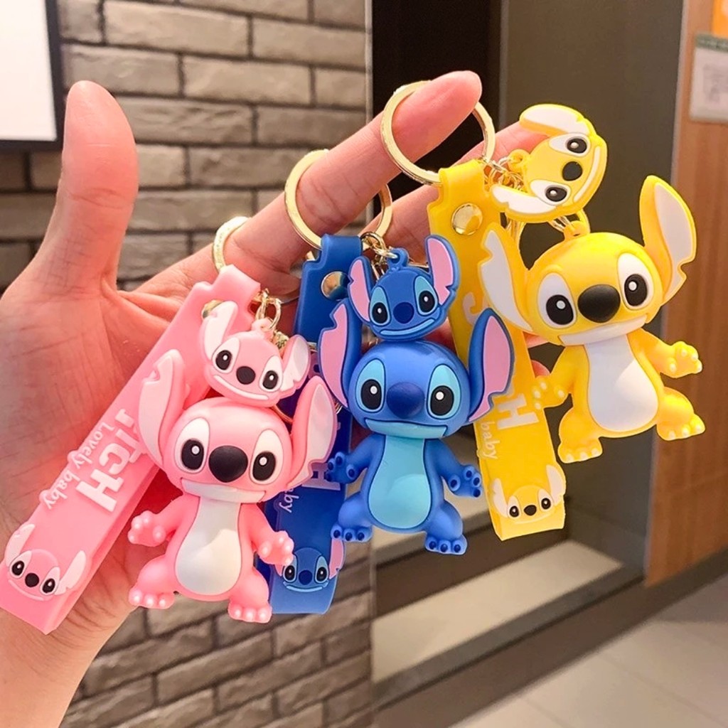 Chaveiro Stitch Fofo Chaveiro 3D Grande Emborrachado Colecionavel Bolsas | Mochilas | Chav...