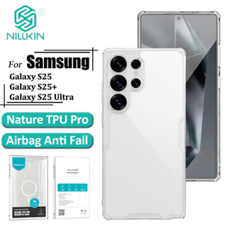 Nillkin Natureza Pro Caso Para Samsung Galaxy S25 Ultra S25 Plus S25 De Luxo Macio TPU Transparente Airbag À Prova De em Oferta na Shopee